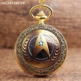thumbnail image 5 of Star Trek Copper Antique Finish Enterprise Star Trek Symbol Pocket Watch WP-ST-1, 5 of 7