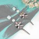 thumbnail image 5 of Pendientes largos de moda Yashi Joyería de fiesta de flores acrílicas para mujer, 5 of 5