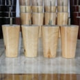thumbnail image 4 of 4 Piezas Patas de Muebles de 200 mm de Hechas de Maciza Accesorios de Reemplazo para Sofá Natural 10cm H BLESIY Patas de madera para sofá, 4 of 6
