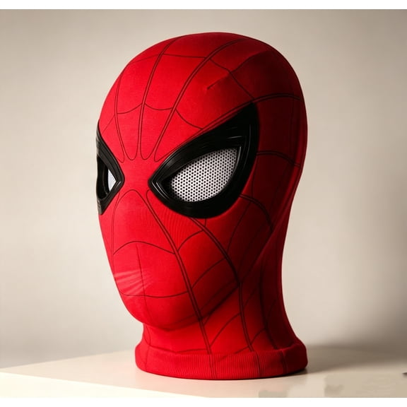 Spider Superhero Mask Touch Light Chin Control Blinking Eyes USB Rechargeable Helmet Color Box Packaging Cosplay Stage Performance Present