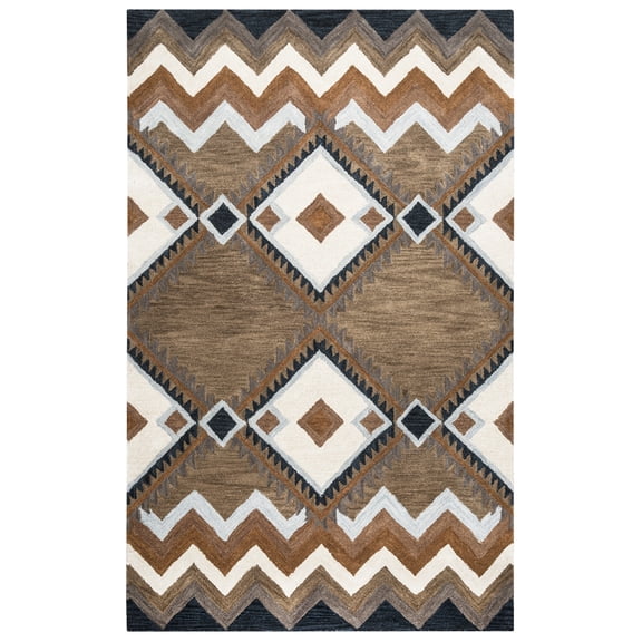 Rizzy Rugs Tumble Weed Loft Area Rug TL9147 Multi Angles Chevron 8' x 10' Rectangle