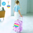 thumbnail image 2 of Equipaje infantil Gxtvo Cute Love Rolling Carry on para niñas, 2 of 7