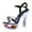 2Black, variant on Women's Platform High Heeled Sandals Clear Luminous Party Dressy Shoes Battery-powered