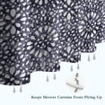 thumbnail image 6 of Blue and White Abstract Pattern Shower Curtain 72"x84" ,Bathroom Decorative Shower Curtains Set with 12 Hooks,Modern Waterproof Washable Shower Curtain, 6 of 6