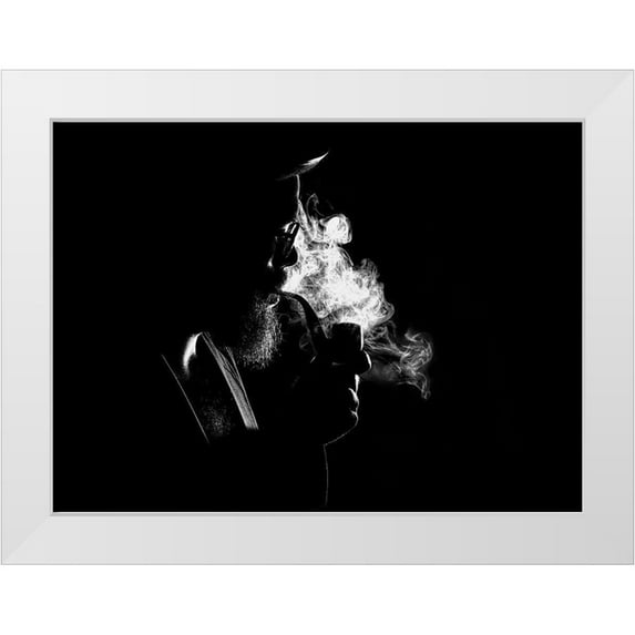 Medeiros, Paulo 18x14 White Modern Wood Framed Museum Art Print Titled - Pipe Dreams