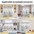 thumbnail image 5 of Grey Eucalyptus Leaves Kitchen Curtains Window Panels, Watercolor Spring Summer Botanical Insulated Window Treatment Curtain, Grommet Curtains for Bedroom/Living Room/Bathroom, 2 Piece 42"Wx63"L, 5 of 8