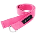 thumbnail image 1 of ProsourceFit Metal D-Ring Yoga Strap 8 Durable Cotton for Stretching and Flexibility, 1 of 1