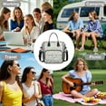thumbnail image 7 of OBREWU Pioneer Flower Womens Lunch Box for Work,Insulated Large Pioneer Flower Lunch Bag for Women,Loncheras Para Mujer,Leakproof Adult Lunch Bag for Work,Beach,Travel,Picnic,Camping, 7 of 7