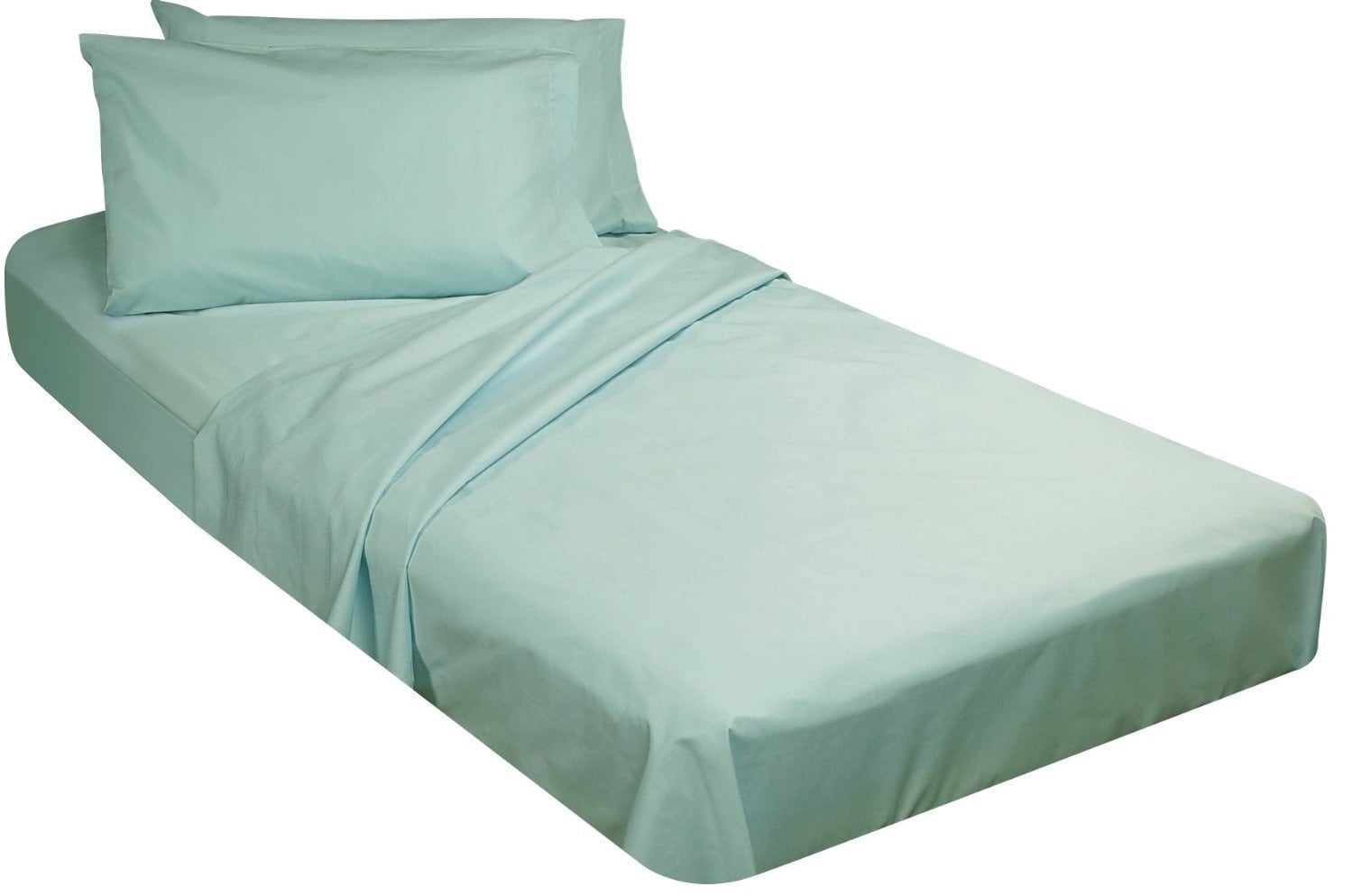 Cot Sheets 30 x 75 (Fitted, Flat, Sets)1 Flat Seafoam