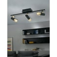 thumbnail image 2 of Tomares - 3-Light LED Fixed Track Flush/Wall Mount with Adjustable Shades - Black and Brass Finish - Black and Brass Shades, 2 of 4