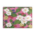 thumbnail image 5 of Yayeee Area Rugs for Living Room 5.2'x4' Non Slip Washable Bedroom Floor Carpet, White Flowers, 5 of 5