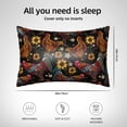 thumbnail image 4 of Disketp Sunflower Rooster Satin Pillowcase for Hair and Skin - Satin Pillow Cases Standard Size 20x30 inches with Zipper,Gifts for Women Men (without pillow core), 4 of 6