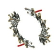 thumbnail image 4 of Pendientes con hojas de 2 uds, pendientes de oruga con de imitación, joyería Plata Zulema Pendientes de oreja, 4 of 6