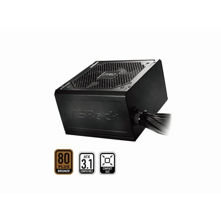 ASRock PRO Series PRO-650B 650 W ATX 3.1 Compatible 80 PLUS BRONZE Certified Power Supply