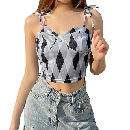 

Catinbow Women Chest-shaped Top Lace-up Comfortable Camisole