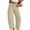 AA-Beige, variant on Corduroy Work Pants for Women High Waisted Straight Leg Pull on Trousers Office Business Casual Outfits with Pockets, Orange, XL