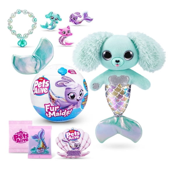 Pets Alive Furmaids Zuru con Diseño de sirena Suave Multicolor 1 Pieza