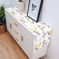thumbnail image 4 of Store Yellow Flower Cotton Linen Table Runner Dresser Scarves,Spring Florals Table Runners for Dinning Table,Farmhouse Kitchen Decor,Holiday Dinner Decoration-18x72 Inch, 4 of 8