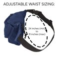 thumbnail image 3 of DALIX Unisex Small Fanny Pack Waist Pouch S XS Size 24 to 31 in Navy Blue, 3 of 6