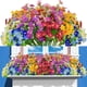 thumbnail image 1 of Flores artificiales de crisantemo para exteriores Arreglo floral sintético de plástico para decoración del hogar y el jardín, 1 of 6