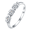 Silver, variant on CZ Promise Ring Stackable Eternity Rings For Women 18k Rose Gold Plated Anniversary Engagement Wedding Band Ring Fashion Jewelry (Size 6)