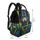 thumbnail image 2 of Disketp Realistic Style Wolf Warrior Mochila de Pañales de Gran Capacidad con Múltiples Bolsillos, Mochila de Viaje Multifuncional para Bebé, Unisex, Moderna y Resistente, 2 of 6
