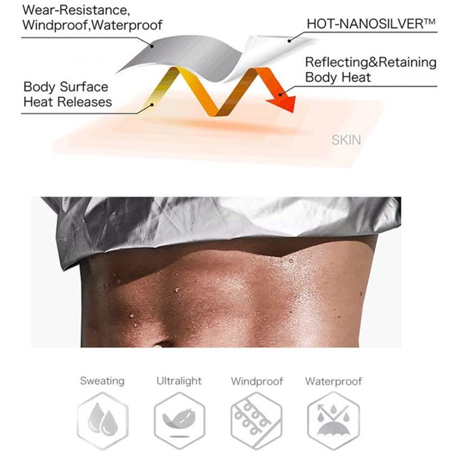 Sudaderas Para Correr Con Sudor Caliente Camisa De Sauna Para Ejercicios Sudaderas Para Correr Con Sudor Caliente Ropa De Gimnasia Para Entrenamiento Al Aire Libre Sudaderas Con ANGGREK Otros