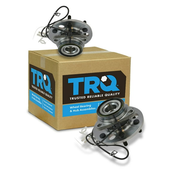 TRQ Front Wheel Hub & Bearing Pair Set for Chevy K1500 Pickup Tahoe w/ ABS 4WD BHA53304 Fits select: 1995-1999 CHEVROLET GMT-400, 1995-2000 CHEVROLET TAHOE