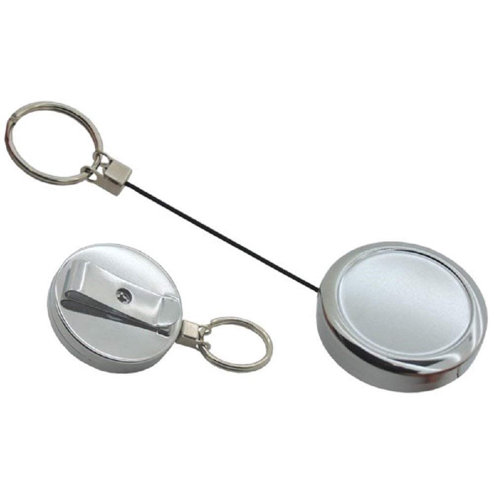 Kayco Retractable Key Chain Reel Rings IdBadgeBelt Clip & Chain