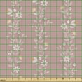 thumbnail image 2 of Ambesonne Neutral Color Fabric by the Yard Upholstery, Pastel Retro Floral, 3 Yards, Pale Pink and Rose, 2 of 5