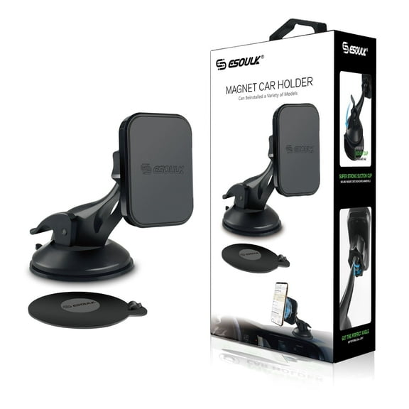 EQUIPD Magnetic Car Phone Holder Dashboard Windshield Mount With Dashboard Pad