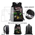 thumbnail image 5 of Uorisanigo Tractor American Flag 17 inch Kids Backpack Multifunctional Preschool Travel Bag Kindergarten Schoolbag Nursery Bag for Girl Boy with Adjustable Padded Straps, 5 of 6