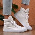 thumbnail image 2 of YLYL Sneakers for Women High Top Lace up Non Slip Lightweight Fashion Casual Walking Tennis Shoes, 2 of 9