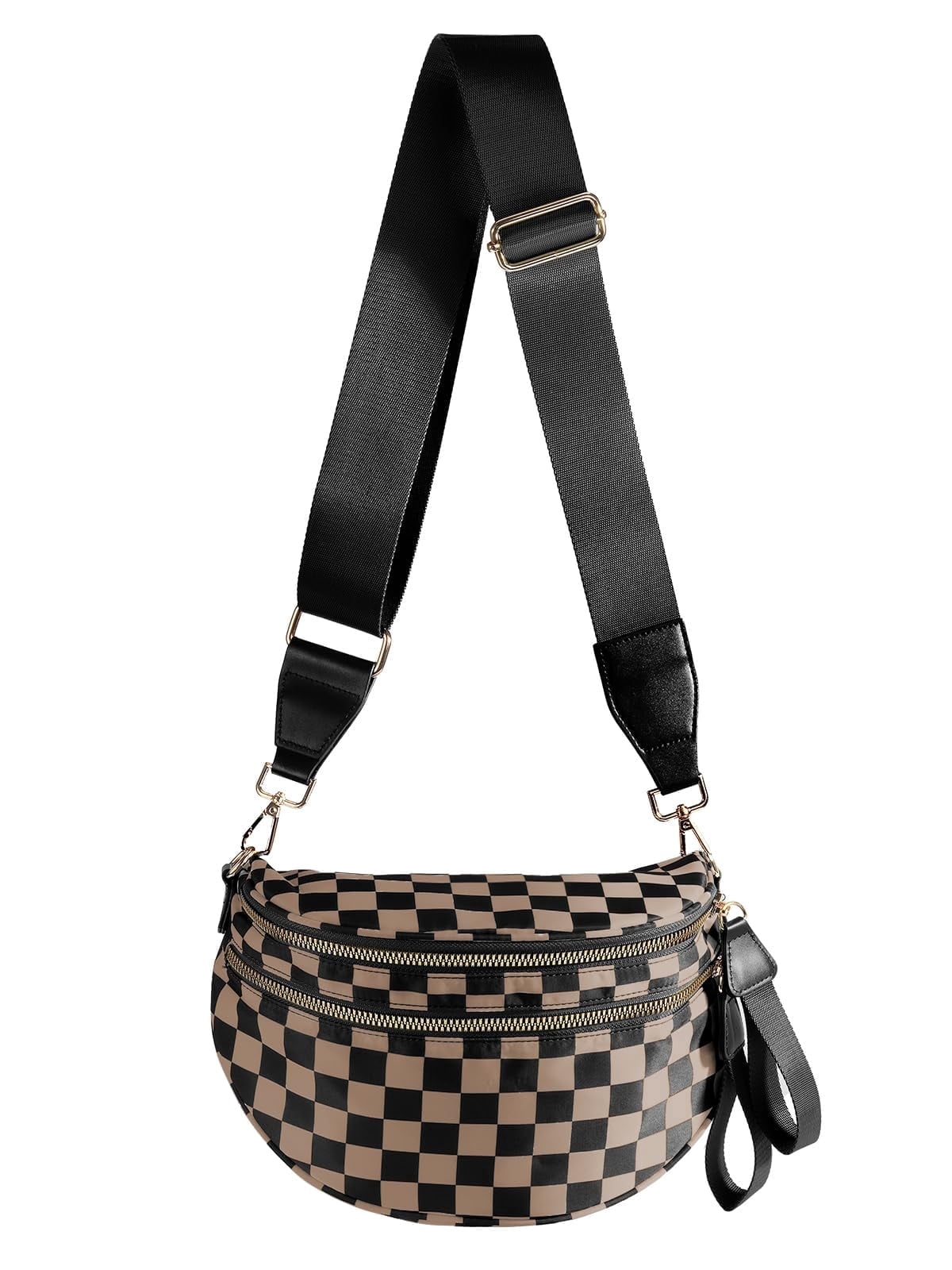 Checkered Sling Bag for Women Small Backpack Crossbody Chest  display picture 1