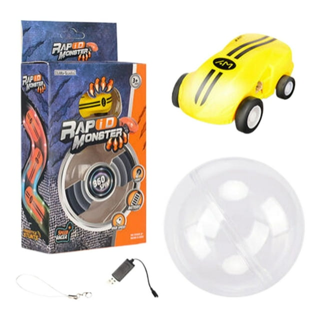 XFGOU Toys and Hobbies FlashSpin Mini Racer Rapid Rc Car Rapid Toys Flash 360° Mini High Speed Car Stunt Rotation Pocket Mini Toy Car Model Children's Luminous Toy Car Remote control car
