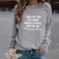 thumbnail image 2 of Vedolay Women 2023 T Shirts Casual Women's Fall Fashion 2023 Sweatshirt Trendy Long Sleeve Pullover Tops,Gray M, 2 of 4