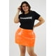 thumbnail image 5 of Mini falda efecto charol Roman Fashion /Tallas Extras, 020 (Naranja) naranja 40, 5 of 7