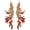 Red, variant on Slccxzc 2 Pcs Chinese Phoenix Embroidery Patches Sew on Applique Fabric Clothing Patches for Clothes Bags DIY Crafts Sewing Repair Decoration