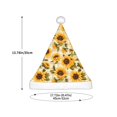 thumbnail image 3 of Honeii Scottish Plaid Sunflower Print Hat Santa Claus Hat For Xmas Party, Christmas Caps For Boys Girls Child,Christmas Beanie, 3 of 6