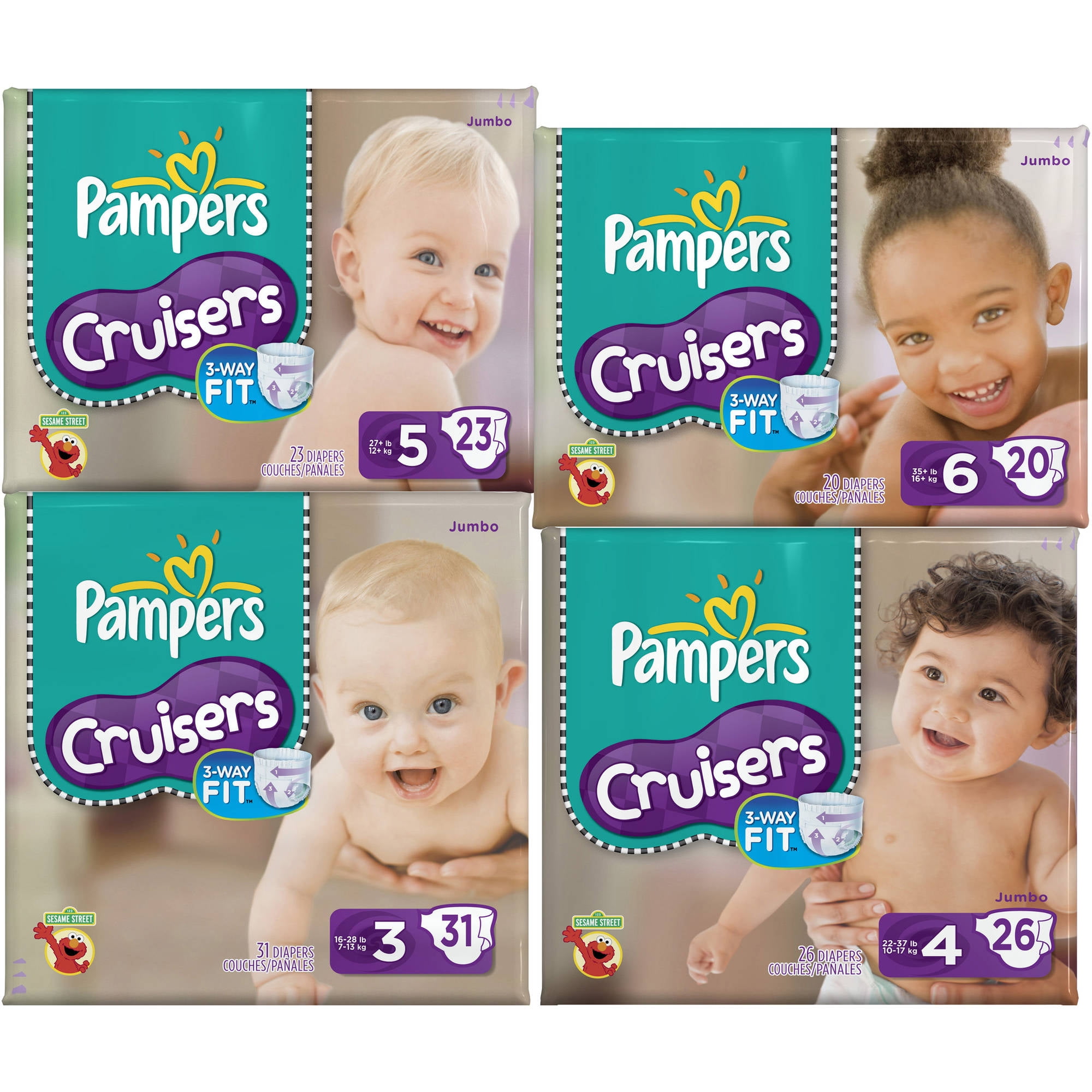 walmart pampers cruisers size 7
