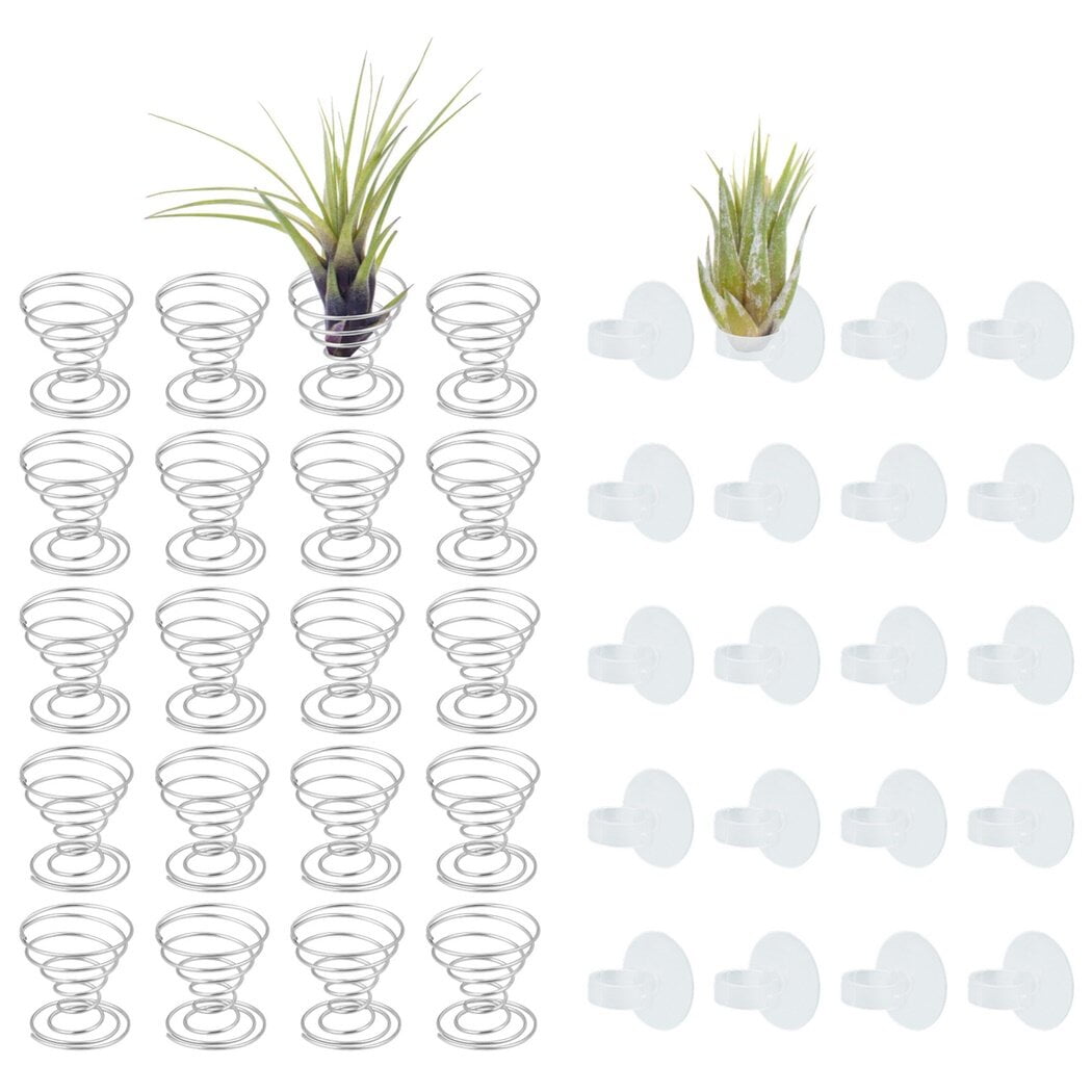 40Pcs Air Plant Stand Holders, Stainless Steel Plant Display Racks, Tillandsia Airplant