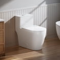 thumbnail image 2 of FBJ Modern Toilet 1.0/1.6 GPF Powerful Dual-Flush Elongated Toilet with Comfortable Chair Height, 2 of 10