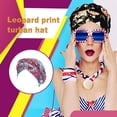 thumbnail image 3 of 3 Paquete Moda Turbante Multicolor Multicolor Modelo Europeo Una sola capa Papel Cabello Bonnet Estilo musulmán Asecios Para Mujeres Rojo + Verde Inevent AP008794-06B, 3 of 6
