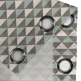thumbnail image 5 of Ambesonne Geometric Grommet Curtain, Cubism Triangles, 50" x 63", Almond Green Dimgray, 5 of 6