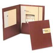 Oxford YourStyle Business Card Folio, Burgundy, Pack Of 4 (50683)