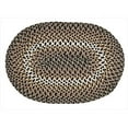 thumbnail image 3 of Better Trends Oval Braided Rug 66"x 102" 100% Wool Mat for Indoor Use, Area Rug for Bedroom Woodbridge Collection - (Black), 3 of 3