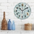 thumbnail image 3 of Yayeee 10" Wall Clock Battery Operated Quartz Round Silent Non-Ticking Home Decor, Floral Easter, 3 of 6