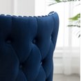 thumbnail image 6 of Lindale Contemporary Velvet Upholstered Nailhead Trim Accent Chair, Blue, 6 of 14