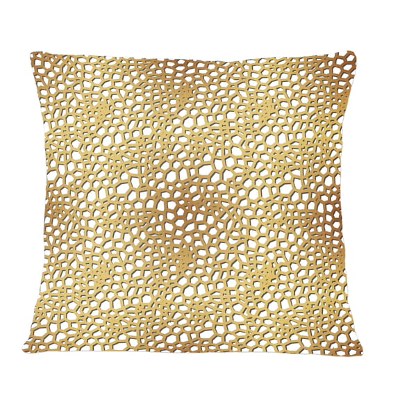 Designart Golden Maze' Mid-Century Modern Throw Pillow - 12x20