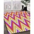 thumbnail image 3 of Ahgly Company Machine Washable Indoor Rectangle Transitional Pink Lemonade Pink Area Rugs, 2' x 5', 3 of 7